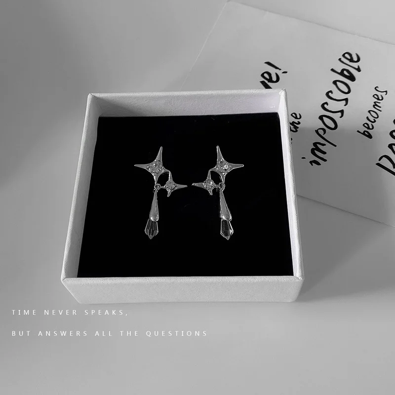 Cross Stud Earring Women Stars Earrings for Woman Fashion Tassel Ladies Jewelry Girls Silver Color Party Trendy Metal Pendientes
Cross Stud Earring Women Stars Earrings for Woman Fashion Tassel Ladies Jewelry Girls Silver Color Party Trendy Metal Pendientes