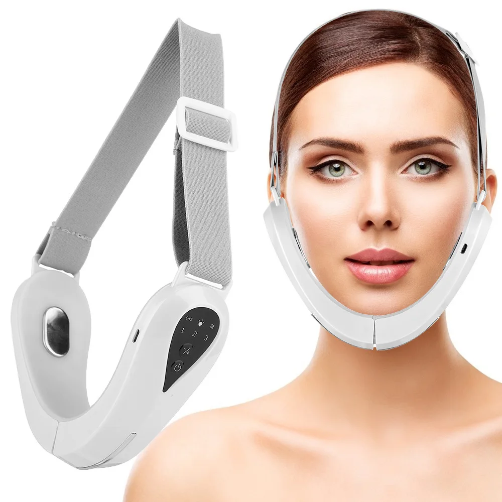 Firming Double Chin V-shaped Face-lifting Tool Face Lift EMS Micro-current Red and Blue Light Massage Face-lifting Instrument
Firming Double Chin V-shaped Face-lifting Tool Face Lift EMS Micro-current Red and Blue Light Massage Face-lifting Instrument