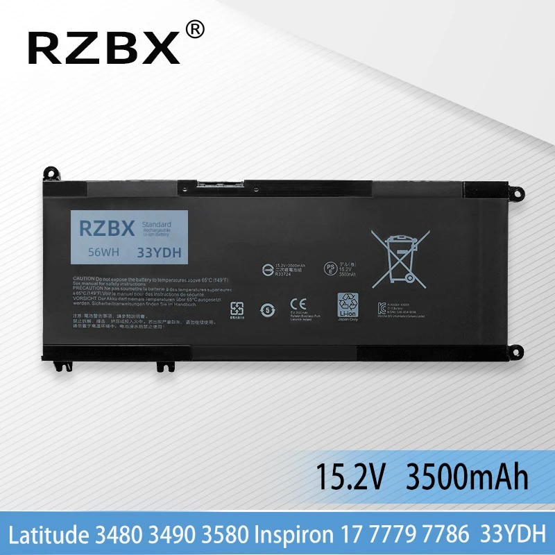 Аккумулятор 33YDH 081PF3 для ноутбука Dell G3 3579 3779 G5 5587 G7 7588 P80G P89G001 Vostro 15-7570 7580 Latitude 3480 3380 3580 3490
Аккумулятор 33YDH 081PF3 для ноутбука Dell G3 3579 3779 G5 5587 G7 7588 P80G P89G001 Vostro 15-7570 7580 Latitude 3480 3380 3580 3490