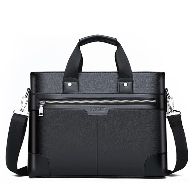 2021 Men PU Leather Shoulder Fashion Business Bags Handbags Black Computer Bag Men for Document Leather Laptop Briefcases Male
2021 Men PU Leather Shoulder Fashion Business Bags Handbags Black Computer Bag Men for Document Leather Laptop Briefcases Male