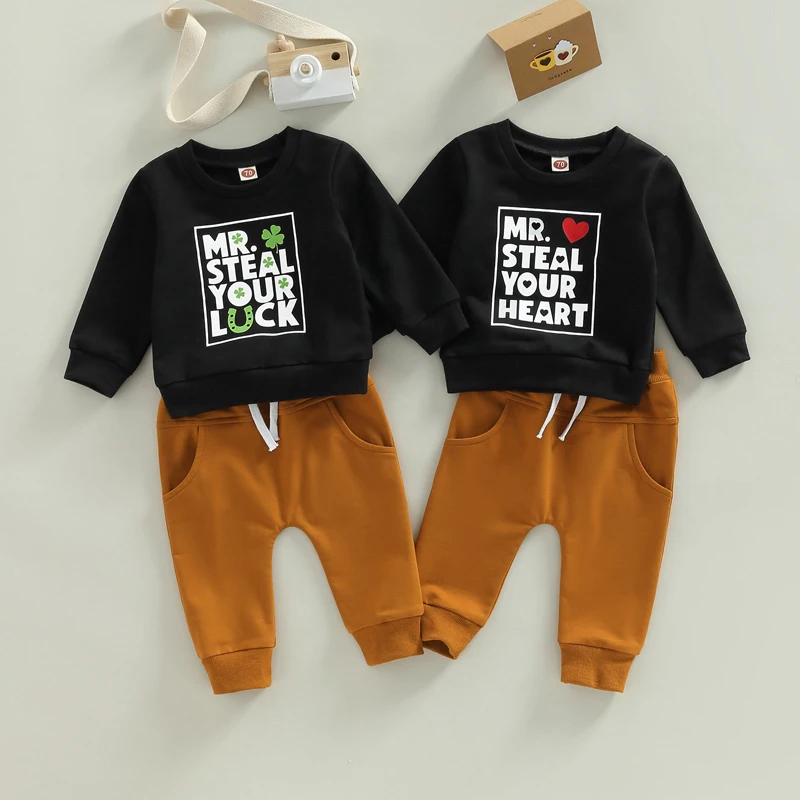 Newborn Infant Baby Boy Clothes Set Long Sleeve Letter Sweatshirt Elastic Waist Sweatpants Spring Autumn Kids Outfit 0-3Y
Newborn Infant Baby Boy Clothes Set Long Sleeve Letter Sweatshirt Elastic Waist Sweatpants Spring Autumn Kids Outfit 0-3Y
