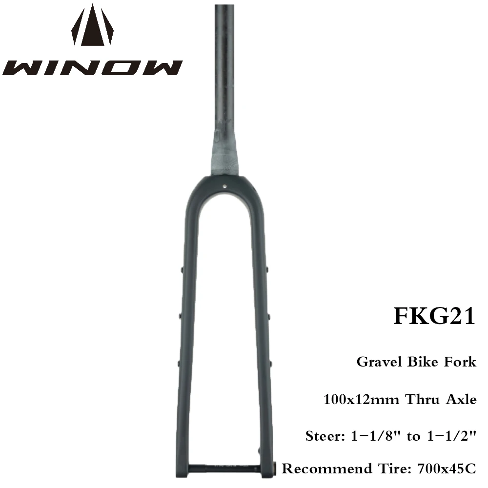 Winowsports Gravel Bicycle Carbon Disc Gravel Fork 1-1/8 700*45C 12x100 Thru-Axle Taper Straight Tube Gravel Road Bike Disc Fork
Winowsports Gravel Bicycle Carbon Disc Gravel Fork 1-1/8 700*45C 12x100 Thru-Axle Taper Straight Tube Gravel Road Bike Disc Fork
