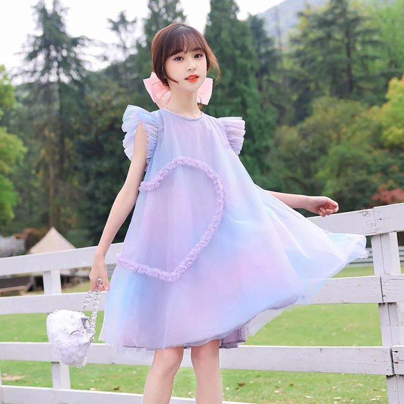 2022 Princess Girls Dresses Summer Elf Style Lace Petal Sleeve Romantic Purple Heart Cute Dresses for 4-12Y Toddler Big Kids
2022 Princess Girls Dresses Summer Elf Style Lace Petal Sleeve Romantic Purple Heart Cute Dresses for 4-12Y Toddler Big Kids