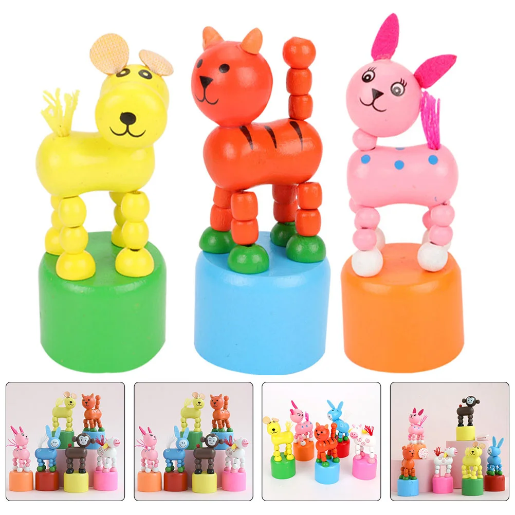Animal Toy Wooden Puppet Puppets Finger Thumb Pushwood Toys Kids Dancing Rocking Base Pressplaything Figurine Figures Dog
Animal Toy Wooden Puppet Puppets Finger Thumb Pushwood Toys Kids Dancing Rocking Base Pressplaything Figurine Figures Dog