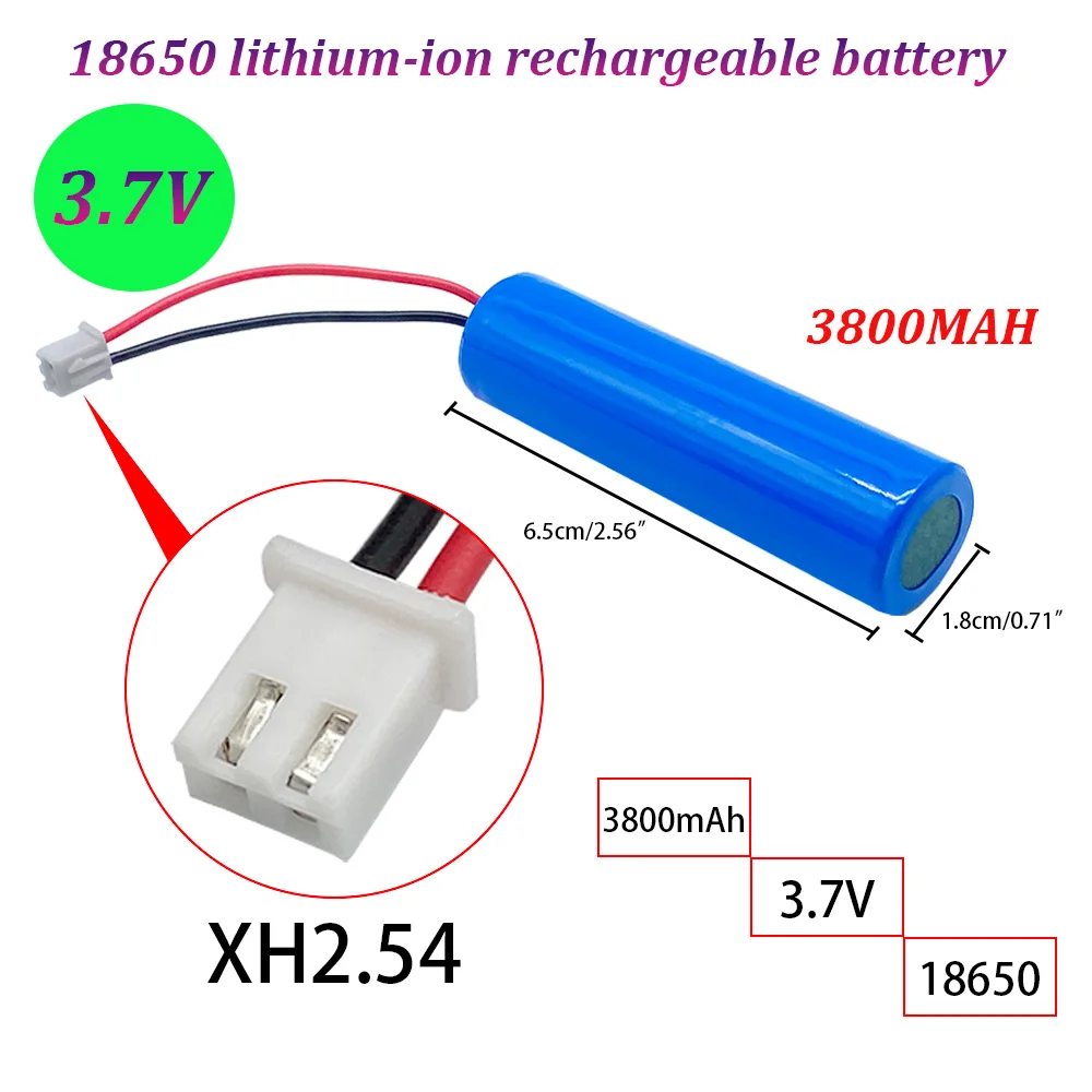 18650 Li-ion Rechargeable Battery 3.7V 3800MAH with Replacement Socket Light Bluetooth Speaker Emergency Lighting Backup Battery
18650 Li-ion Rechargeable Battery 3.7V 3800MAH with Replacement Socket Light Bluetooth Speaker Emergency Lighting Backup Battery