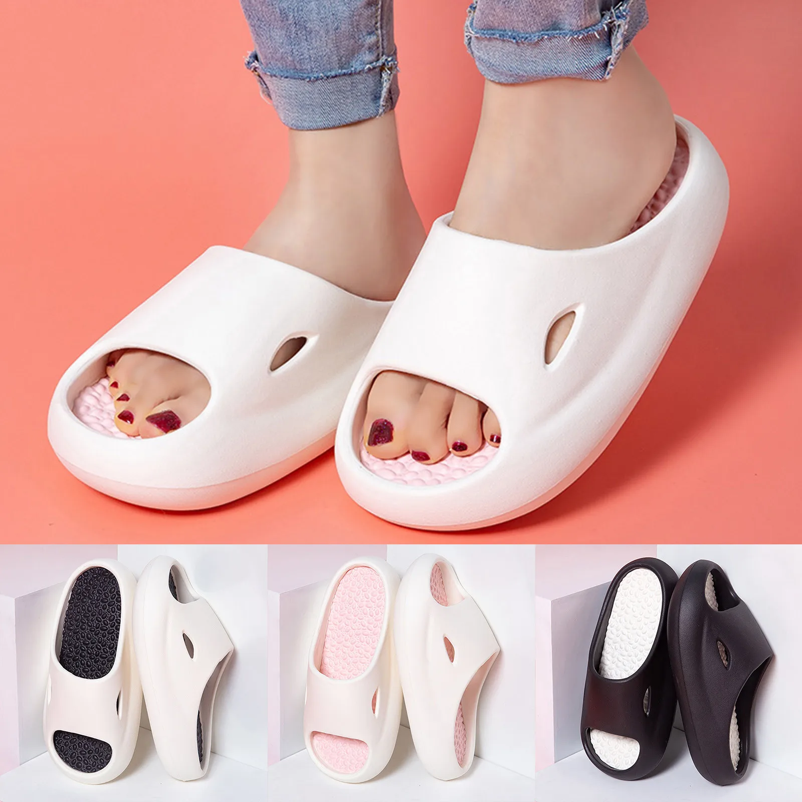 2023 Thick Platform Bathroom Home Slippers Women Outdoor Soft Sole Couple Slides Shoes Woman Non Slip Flip Flops Beach Sandals
2023 Thick Platform Bathroom Home Slippers Women Outdoor Soft Sole Couple Slides Shoes Woman Non Slip Flip Flops Beach Sandals