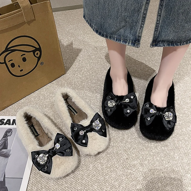 Shoes Woman 2023 Shallow Mouth Modis Slip-on Female Footwear Soft Loafers Fur Bow-Knot Casual Sneaker Round Toe New Moccasin Cut
Shoes Woman 2023 Shallow Mouth Modis Slip-on Female Footwear Soft Loafers Fur Bow-Knot Casual Sneaker Round Toe New Moccasin Cut