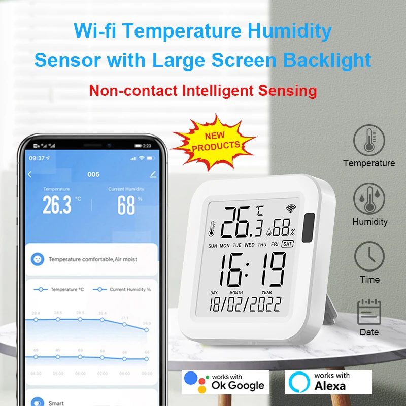 Working With Alexa Google Home Th Sensor Intelligent Linkage Usb Power Time Remote Monitoring Switch New Tuya Humidity Sensor
Working With Alexa Google Home Th Sensor Intelligent Linkage Usb Power Time Remote Monitoring Switch New Tuya Humidity Sensor