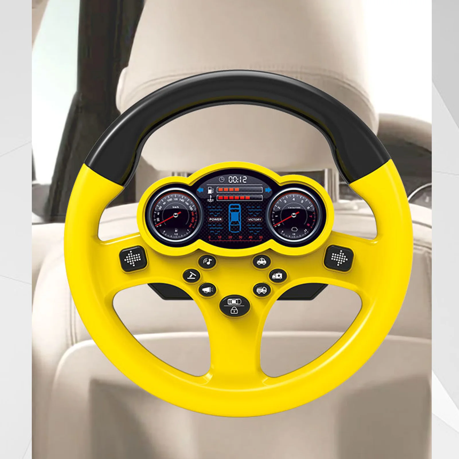 Toddler Steering Wheel Toy With Music And Light For Boys Girls Portable Pretend Driving Toy With Suction Cup Simulation Car
Toddler Steering Wheel Toy With Music And Light For Boys Girls Portable Pretend Driving Toy With Suction Cup Simulation Car