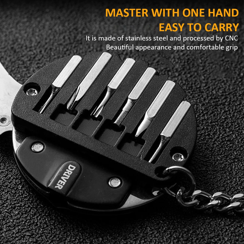 Multifunctional Hexagon Coin Outdoor EDC Tool Hexagon Shape Mini Folding Coin Knife Keychain Screwdriver Pocket Fold Hiking
Multifunctional Hexagon Coin Outdoor EDC Tool Hexagon Shape Mini Folding Coin Knife Keychain Screwdriver Pocket Fold Hiking