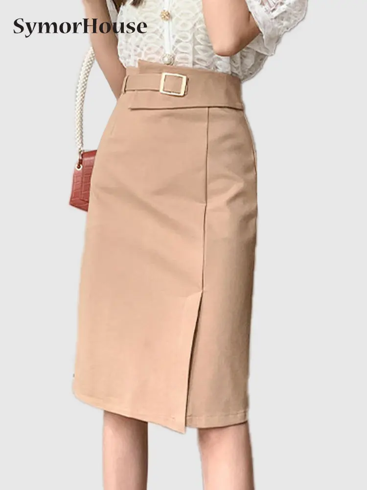 Spring Summer Women Skirts High Waist Split Elegant Black Khaki Pencil Skirt Office Lady Stretch Wrap Hip Midi Skirts Autumn
Spring Summer Women Skirts High Waist Split Elegant Black Khaki Pencil Skirt Office Lady Stretch Wrap Hip Midi Skirts Autumn