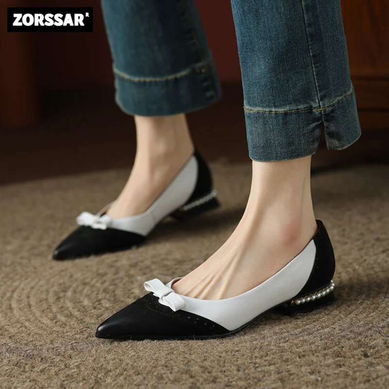 Big Size 34-43 Women Cow Leather Shoes 2.5CM High Heels Ladies Dress Work Shoes Slip On Pumps Low Heel Woman Single shoes
Big Size 34-43 Women Cow Leather Shoes 2.5CM High Heels Ladies Dress Work Shoes Slip On Pumps Low Heel Woman Single shoes