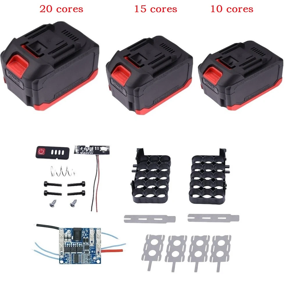 10/15/20 Cores Plastic Battery Case Storage Box Shell PCB Charging Board For Makita Battery Case Power Tool Accessories
10/15/20 Cores Plastic Battery Case Storage Box Shell PCB Charging Board For Makita Battery Case Power Tool Accessories