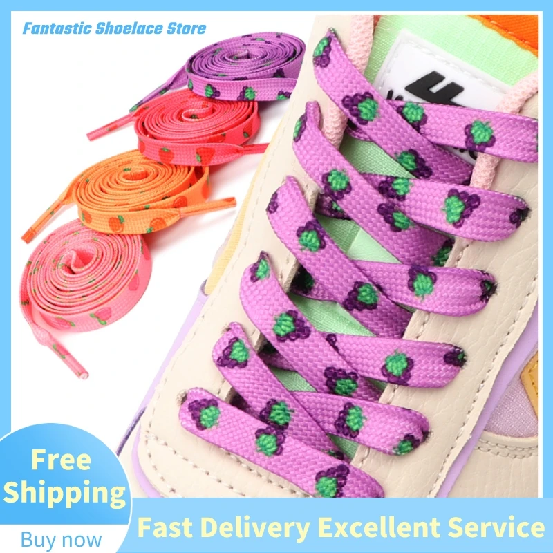 Beauty Fruits Macaron Shadow Shoelaces Trend Personality Sport Casual Basketball High-top Orange Shoes Laces Dropship Men Women
Beauty Fruits Macaron Shadow Shoelaces Trend Personality Sport Casual Basketball High-top Orange Shoes Laces Dropship Men Women