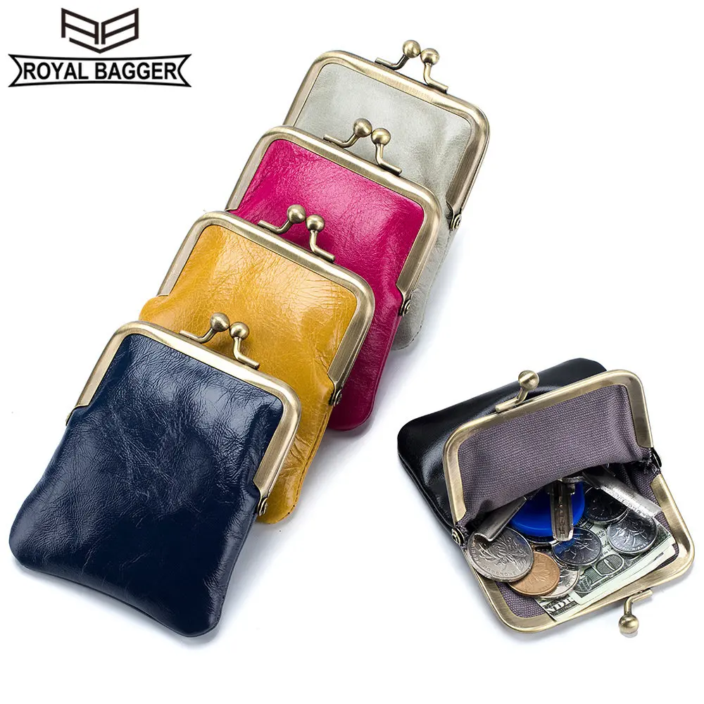 Royal Bagger Coin Purse for Women Small Clip New Retro Fashion Genuine Cow Leather Short Wallet Europe Style 2033 
Royal Bagger Coin Purse for Women Small Clip New Retro Fashion Genuine Cow Leather Short Wallet Europe Style 2033