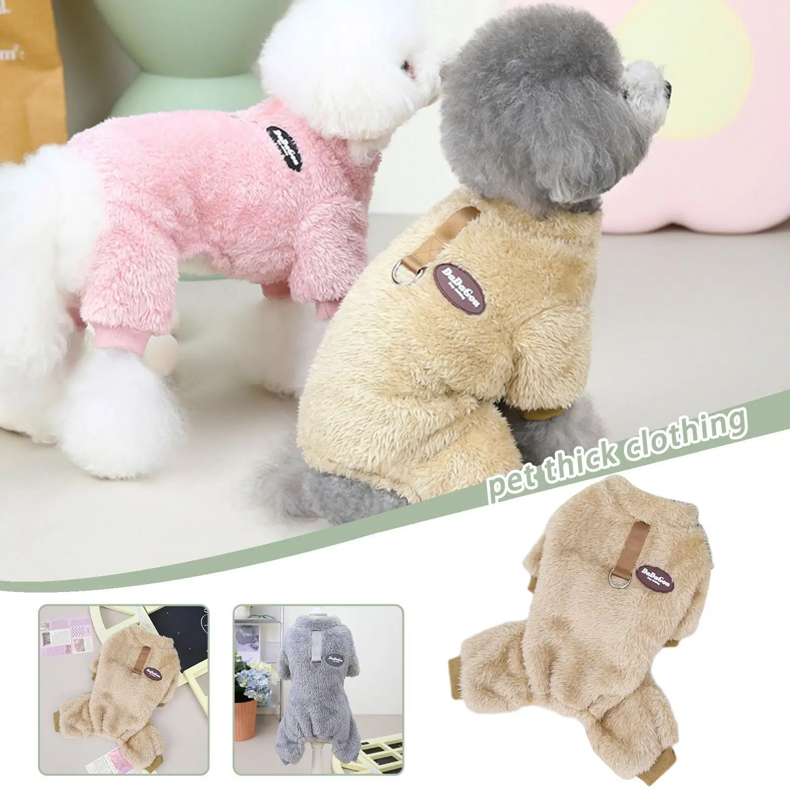 Dog Four Legs Warm Jumpsuits for Dog Clothes Autumn and Winter Pet Clothing Newest Dog Overalls Cat Jumper with Pull Ring J5H8
Dog Four Legs Warm Jumpsuits for Dog Clothes Autumn and Winter Pet Clothing Newest Dog Overalls Cat Jumper with Pull Ring J5H8