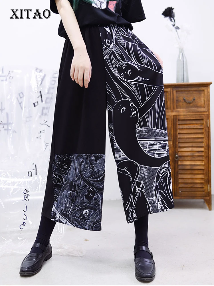 XITAO Print Wide Leg Pants Women Korea 2022 Summer New Arrival Personality Fashion Loose Elastic Waist All Match Pants WLD7686
XITAO Print Wide Leg Pants Women Korea 2022 Summer New Arrival Personality Fashion Loose Elastic Waist All Match Pants WLD7686