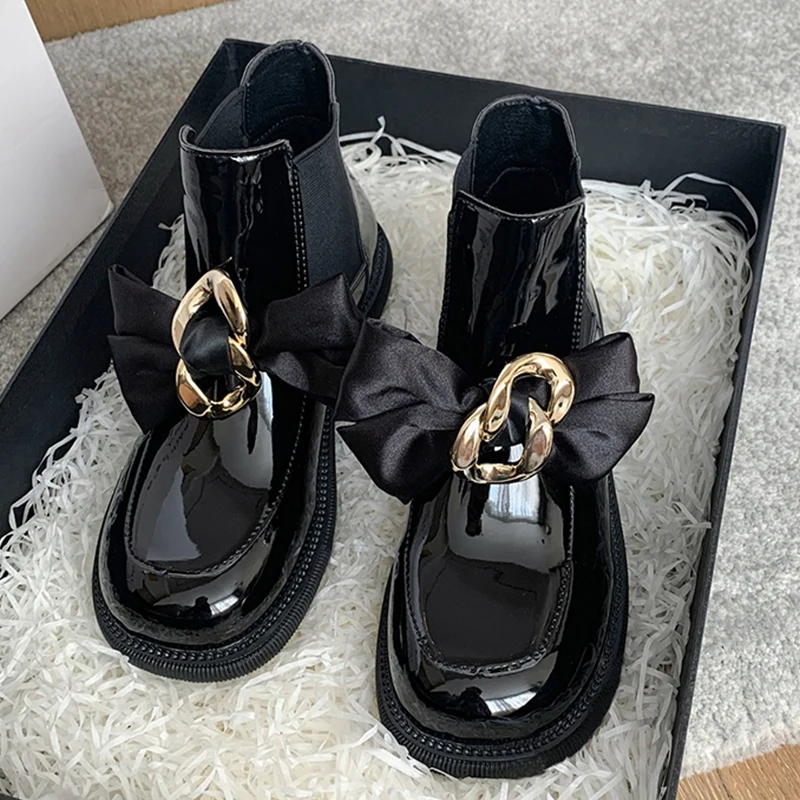 Pofulove зимние женские ботинки, модная обувь на платформе, украшенная бантом, теплые дизайнерские готические Ботинки Челси на плоской подошве ...
Pofulove зимние женские ботинки, модная обувь на платформе, украшенная бантом, теплые дизайнерские готические Ботинки Челси на плоской подошве ...