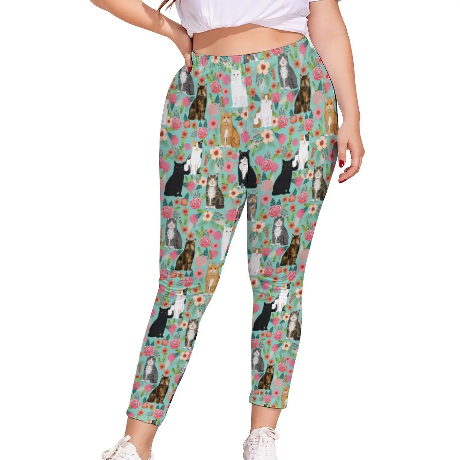 Cats Florals Leggings Vintage Floral Print Fitness Pattern Leggins Female Push-Up Essentials Pants Gift Idea
Cats Florals Leggings Vintage Floral Print Fitness Pattern Leggins Female Push-Up Essentials Pants Gift Idea