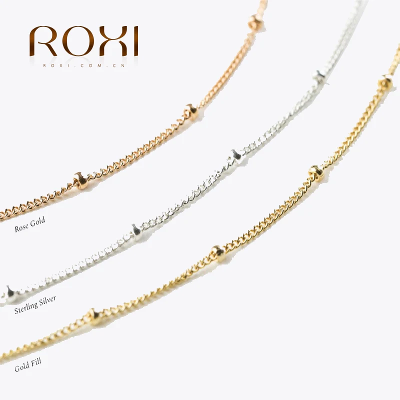 ROXI 925 Sterling Silver Bracelet Tiny Thin Beads Curb Chain Bracelet for Women Simple Charm Bracelets & Bangles Wedding Jewelry
ROXI 925 Sterling Silver Bracelet Tiny Thin Beads Curb Chain Bracelet for Women Simple Charm Bracelets & Bangles Wedding Jewelry