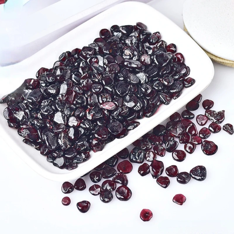 

30g Natural Stones Garnet Rocks Crystal Chip Ore Minerals Reiki Healing Raw Gravel Specimen Home Aquarium Viewing Decoration