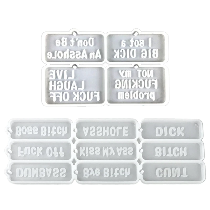 69HB 2x Keychain Resin Mold Silicone Molds DIY Epoxy Keychain Mold for Kids Teen Key Ring Decoration Gifts Backpack Pendant
69HB 2x Keychain Resin Mold Silicone Molds DIY Epoxy Keychain Mold for Kids Teen Key Ring Decoration Gifts Backpack Pendant