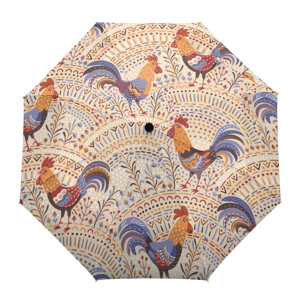 Rooster Fan Feathers Sunny Umbrella Automatic Beach Umbrella Outdoor Adults Printed Rain Umbrella for Men Kids Parasol
Rooster Fan Feathers Sunny Umbrella Automatic Beach Umbrella Outdoor Adults Printed Rain Umbrella for Men Kids Parasol
