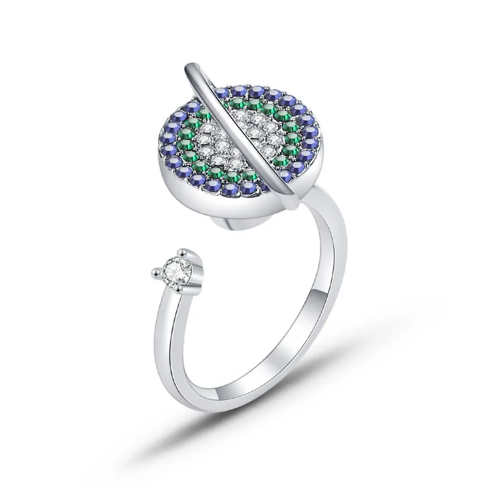 Creative Silver Color Rings White Snowflakes Rotatable Anti-Anxiety Rings Adjustable Wedding Party Jewelry for Women Gifts 
Creative Silver Color Rings White Snowflakes Rotatable Anti-Anxiety Rings Adjustable Wedding Party Jewelry for Women Gifts