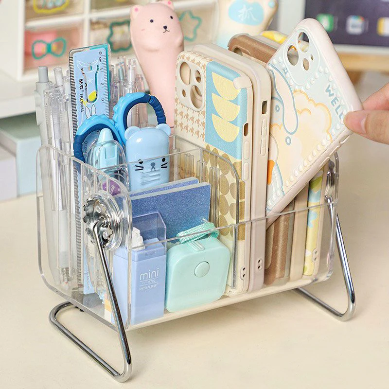 Desktop Storage Box Desk Stationery Organizer Finishing Storage Box Large Capacity Pen Stands Storage for Makeup Organizador
Desktop Storage Box Desk Stationery Organizer Finishing Storage Box Large Capacity Pen Stands Storage for Makeup Organizador