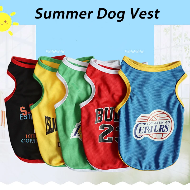 Summer Dog Clothes Breathable Basketball Jersey Puppy Cats Vest Quick-drying Pug Sport Shirts Pets Dog Vest Dog Supplies
Summer Dog Clothes Breathable Basketball Jersey Puppy Cats Vest Quick-drying Pug Sport Shirts Pets Dog Vest Dog Supplies