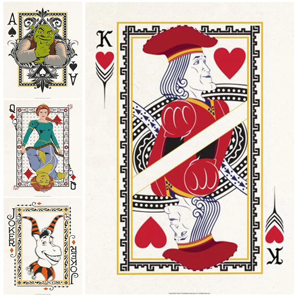 Cartoon Poker Playing Cards Joker Wall Pictures For Living Room Nordic Poster Wall Art Canvas Painting Home Decor Unframed 
Cartoon Poker Playing Cards Joker Wall Pictures For Living Room Nordic Poster Wall Art Canvas Painting Home Decor Unframed