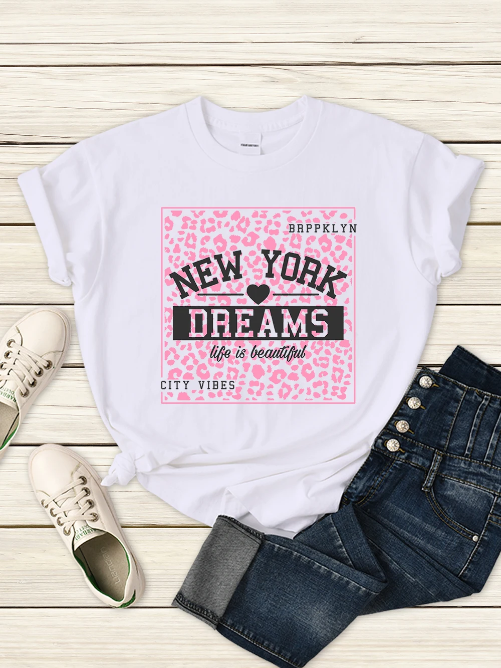 New York Dream Life Is Beautiful Female T Shirt Summer Casual Tshirt Street Hip Hop Short Sleeve Comfortableharajuku Tee Clothes
New York Dream Life Is Beautiful Female T Shirt Summer Casual Tshirt Street Hip Hop Short Sleeve Comfortableharajuku Tee Clothes