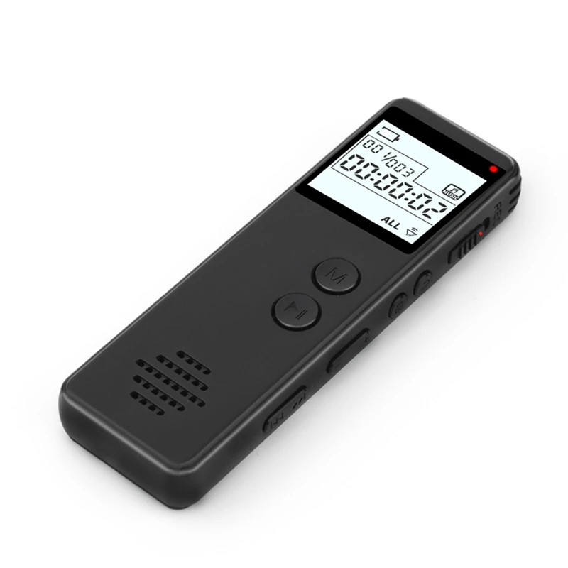 Цифровой диктофон 32 ГБ, аудио MP3 диктофон, шумоподавление, запись голоса с помощью одной кнопки, WAV проигрыватель записей 128 кбит/с
Цифровой диктофон 32 ГБ, аудио MP3 диктофон, шумоподавление, запись голоса с помощью одной кнопки, WAV проигрыватель записей 128 кбит/с