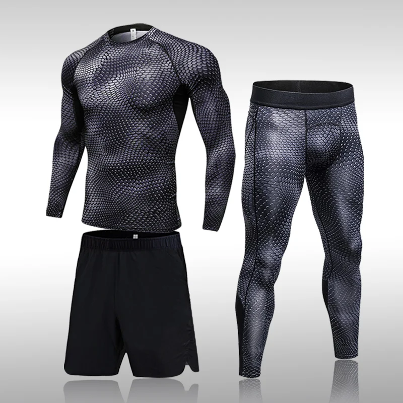 

Фирменная мужская одежда, костюмы для бега, тренажерного зала, дышащая одежда для тренировок, компрессионные колготки, футболка для фитнеса, Быстросохнущий Спортивный костюм