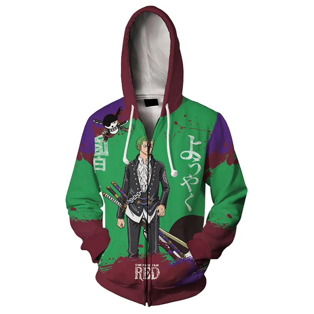 One Piece Roronoa Zoro Cosplay Hoodie 3D Printed Hooded Sweatshirt Men Women Casual Streetwear Pullover Zip Up Jacket Coat
One Piece Roronoa Zoro Cosplay Hoodie 3D Printed Hooded Sweatshirt Men Women Casual Streetwear Pullover Zip Up Jacket Coat