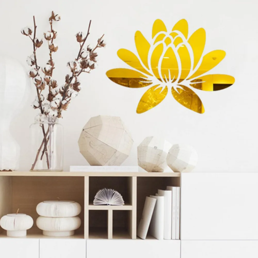 3D Lotus Mirror Wall Sticker Acrylic Sticker Removable Eco-Friendly Wall Decals for Bedroom Living Room Bathroom Decoration
3D Lotus Mirror Wall Sticker Acrylic Sticker Removable Eco-Friendly Wall Decals for Bedroom Living Room Bathroom Decoration