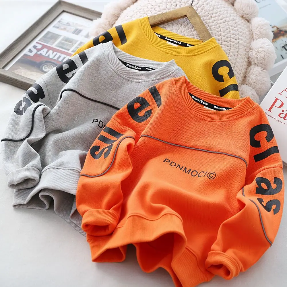 Boy's Hoody 2022 Spring and Autumn New Children's Letter Printing round-Neck Shirt Loose Bottoming Top
Boy's Hoody 2022 Spring and Autumn New Children's Letter Printing round-Neck Shirt Loose Bottoming Top