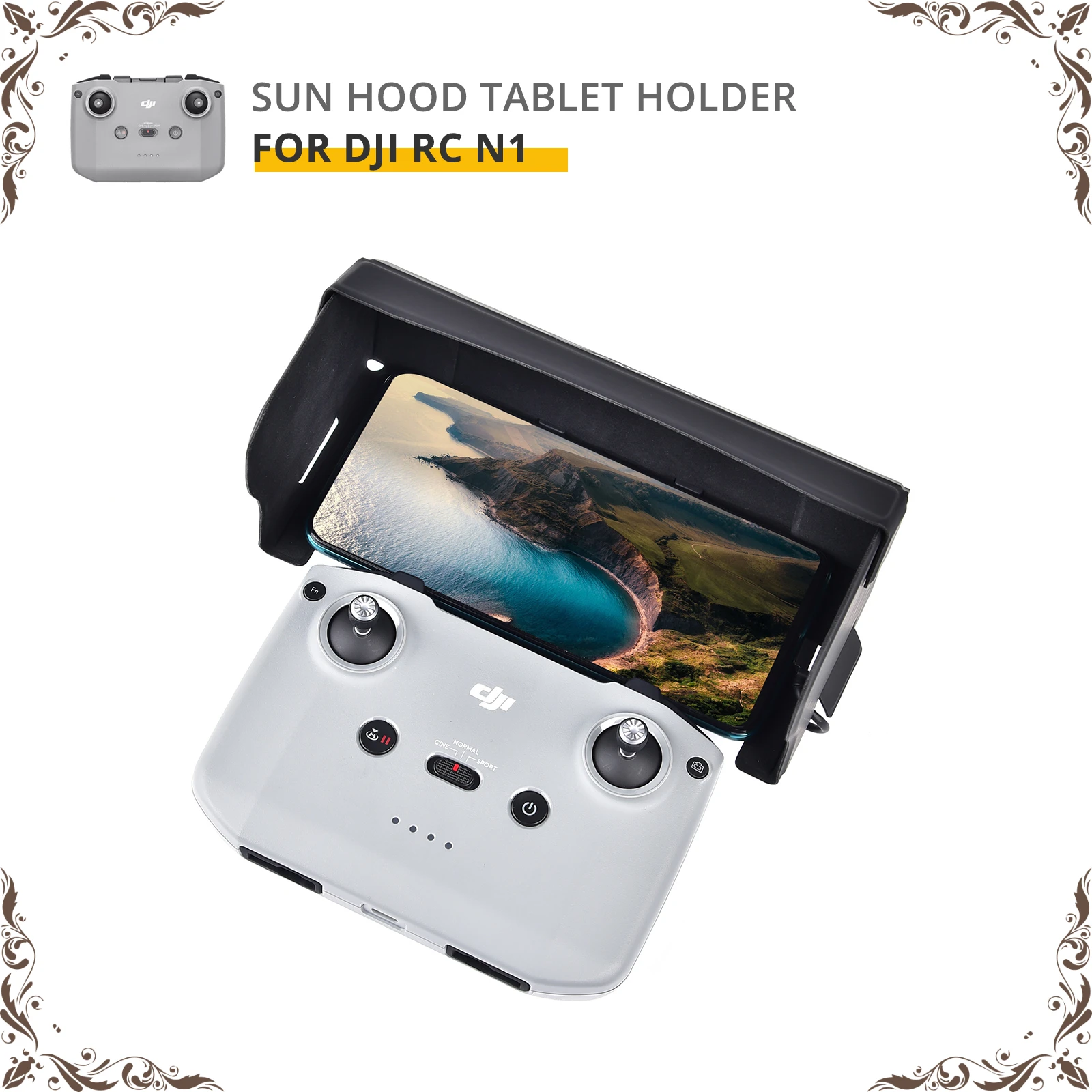 Mobile Phone Sunshade for DJI Mavic 3 Air 2S/Mini 2 RC N1 Foldable Sun Visor Hood for 4.4-7.0 Inch Smartphones Drone Accessories
Mobile Phone Sunshade for DJI Mavic 3 Air 2S/Mini 2 RC N1 Foldable Sun Visor Hood for 4.4-7.0 Inch Smartphones Drone Accessories