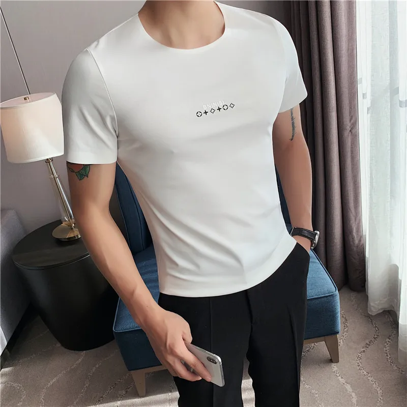 Quality Plus Size 4XL-M Summer Comfortable Stretched Ice Sick Short Sleeve T Shirts For Men Clothing 2022 Slim Fit Tops&Tees Hot
Quality Plus Size 4XL-M Summer Comfortable Stretched Ice Sick Short Sleeve T Shirts For Men Clothing 2022 Slim Fit Tops&Tees Hot
