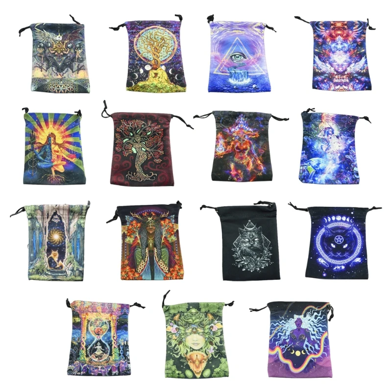 Divination Tablecloth Tarot Cards Bag Board Card Pad Game Cloth Board Game Accessories Printed Tarot Storage Bag
Divination Tablecloth Tarot Cards Bag Board Card Pad Game Cloth Board Game Accessories Printed Tarot Storage Bag