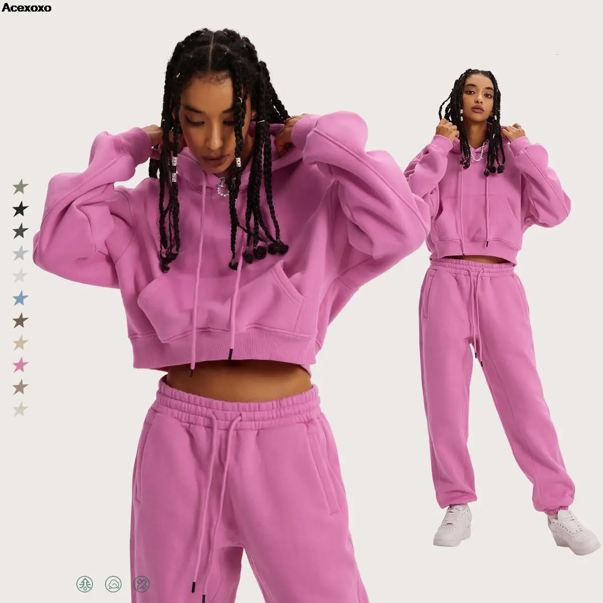 2023 autumn/winter new women's fashion casual hooded round neck long sleeve pocket jacket wool sports suit
2023 autumn/winter new women's fashion casual hooded round neck long sleeve pocket jacket wool sports suit