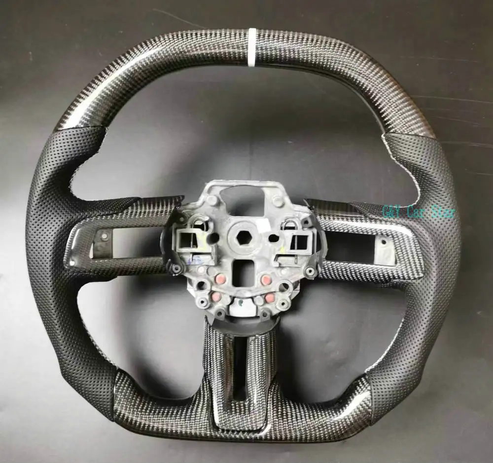 100% Real Carbon Fiber Flat Bottom Car Steering Wheel For Ford Mustang 2015-2017 2018-2022
100% Real Carbon Fiber Flat Bottom Car Steering Wheel For Ford Mustang 2015-2017 2018-2022