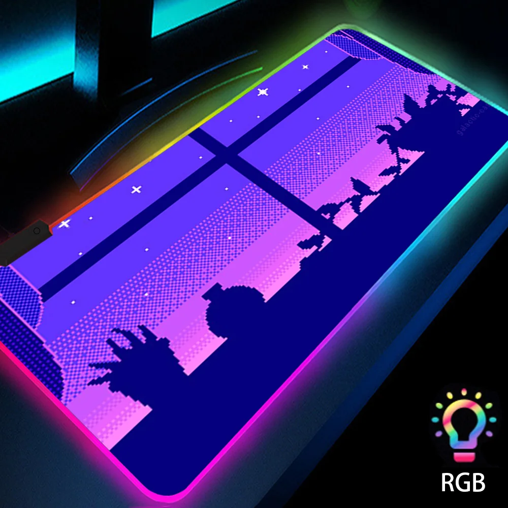 Pixel Neon Japanese Retro Backlit Anti-slip Mat Offices Desk Accessories RGB Kawaii Gaming Mouse Pad Anime Computer Laptop LED
Pixel Neon Japanese Retro Backlit Anti-slip Mat Offices Desk Accessories RGB Kawaii Gaming Mouse Pad Anime Computer Laptop LED