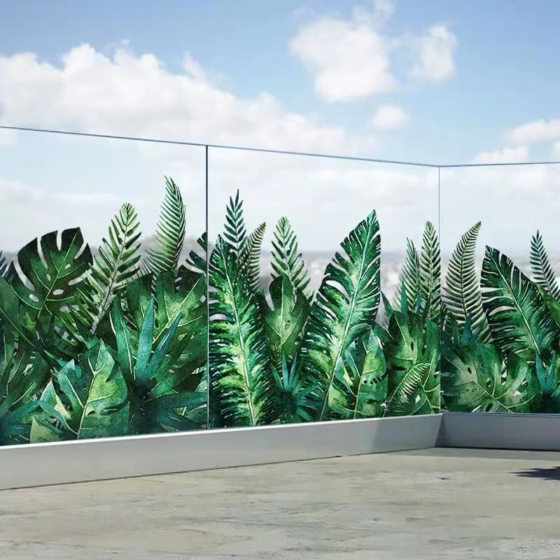 Transparent Green Plants Windows Film Window Stickers No Glue Static Cling Frosted Window Cling
Transparent Green Plants Windows Film Window Stickers No Glue Static Cling Frosted Window Cling