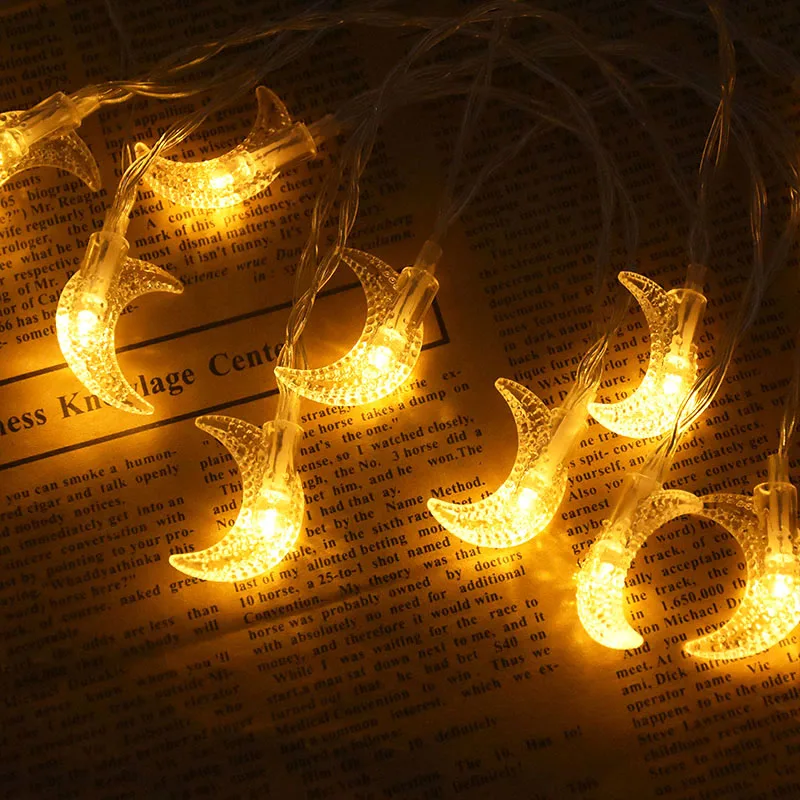 1.5/3m LED Moon Star String Lights Battery USB Powered Fairy Garland Lights Ramadan Decor for Home Islamic Muslim Party Supplies
1.5/3m LED Moon Star String Lights Battery USB Powered Fairy Garland Lights Ramadan Decor for Home Islamic Muslim Party Supplies