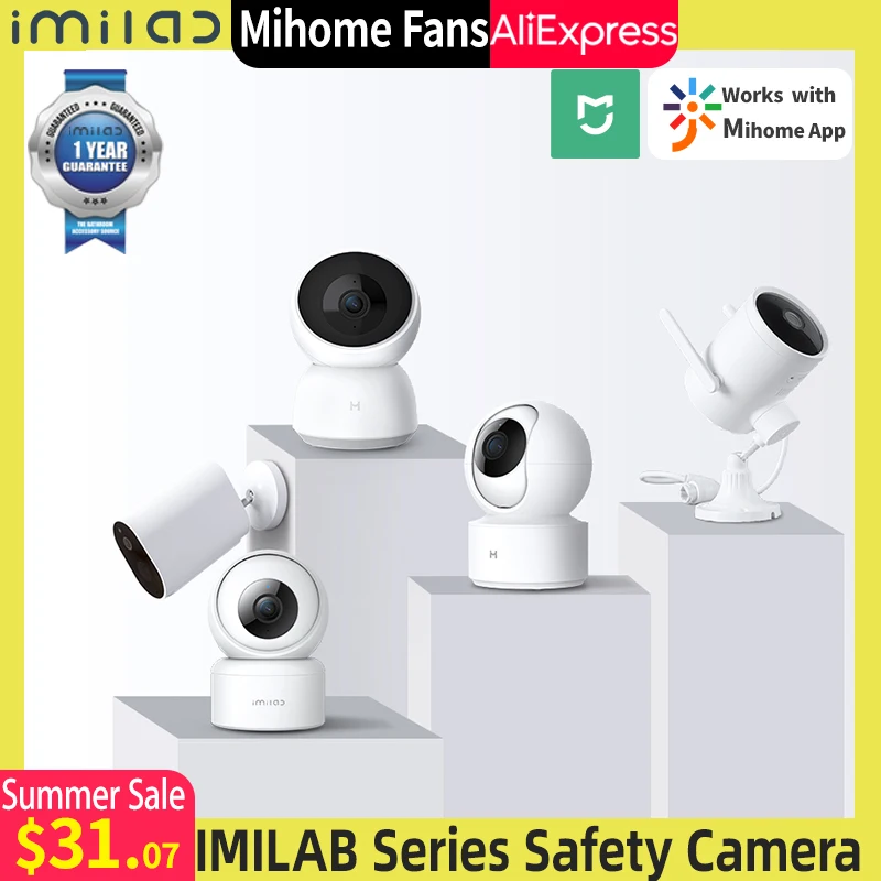 Ip-камера Xiao Mi IMILAB для системы видеонаблюдения, 1080P HD, Wi-Fi 
Ip-камера Xiao Mi IMILAB для системы видеонаблюдения, 1080P HD, Wi-Fi