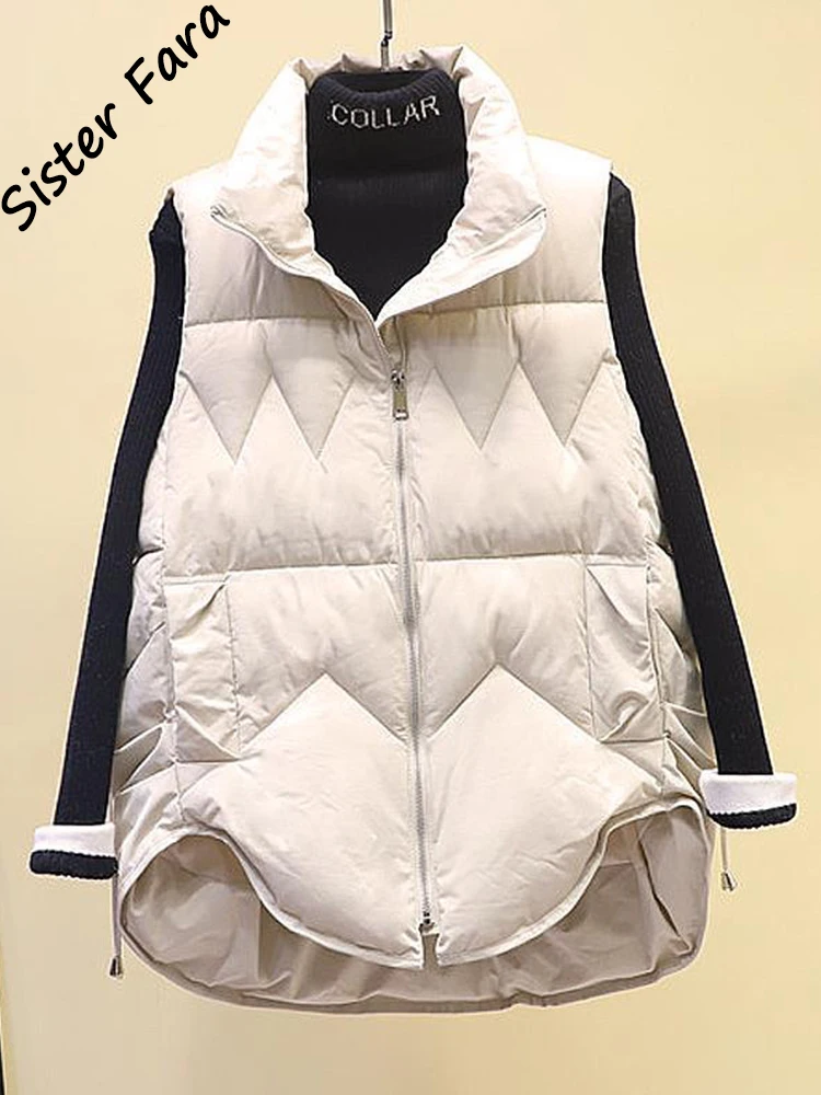 Sister Fara Women's Windbreaker Lightweight Body Warmer Waistcoat Female Down Vest Jacket Loose Mid-length Waistcoat Vest Coat
Sister Fara Women's Windbreaker Lightweight Body Warmer Waistcoat Female Down Vest Jacket Loose Mid-length Waistcoat Vest Coat
