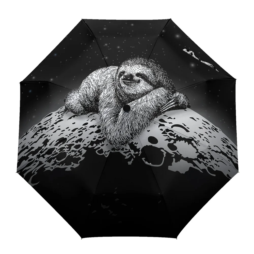 Sloth Moon Lazy Automatic Umbrella Men Women Rain Windproof Outdoor Travel Sun Three Folding Umbrellas 8 Ribs Gift Parasol
Sloth Moon Lazy Automatic Umbrella Men Women Rain Windproof Outdoor Travel Sun Three Folding Umbrellas 8 Ribs Gift Parasol