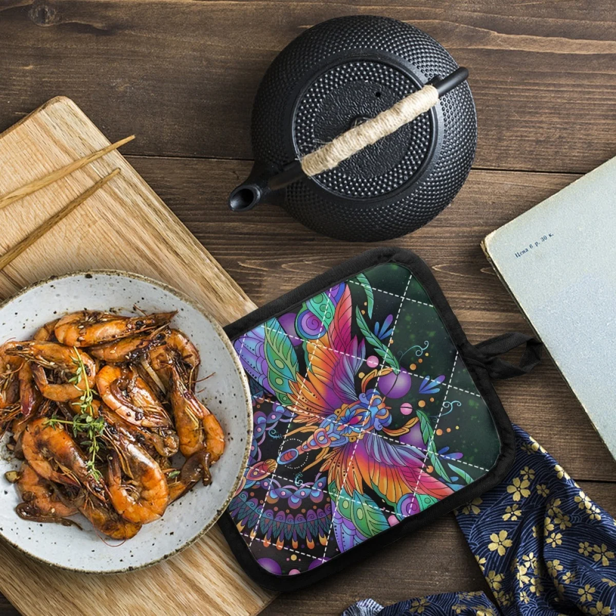 Перчатки для микроволновки с индивидуальным рисунком стрекозы, Нескользящие, с изоляцией и зажимом для рук, товары для выпечки и барбекю 2023
Перчатки для микроволновки с индивидуальным рисунком стрекозы, Нескользящие, с изоляцией и зажимом для рук, товары для выпечки и барбекю 2023