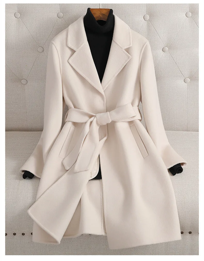 Guesod Women Wool Coat Double Side Wool Female Medium Length 2022 Autumn Winter Slim High Quality Woolen Outerwear New
Guesod Women Wool Coat Double Side Wool Female Medium Length 2022 Autumn Winter Slim High Quality Woolen Outerwear New
